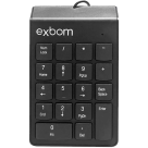 TECLADO NUMERICO USB EXBOM COM FIO BK-N30