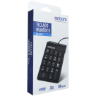 TECLADO NUMERICO USB EXBOM COM FIO BK-N30