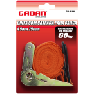 CINTA COM CATRACA PARA CARGA 4,5M X 25MM  60KG - GADAN