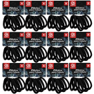 ELASTICO PARA CABELO - LACINHOS PRETOS 72 PCS