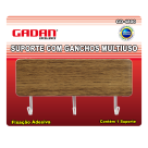 SUPORTE COM 3 GANCHOS MULTIUSO - GADAN