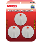 KIT COM 3 GANCHOS MULTIUSO - GADAN