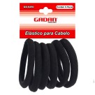 ELASTICO PARA CABELO - LACINHOS PRETOS 72 PCS - GADAN