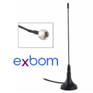 MINI ANTENA P/ TV DIGITAL COM BASE IMA - EXBOM